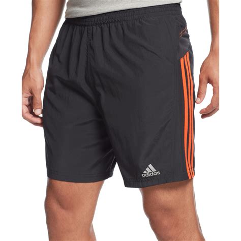 adidas climalite shorts herren schwarz orange streifen|adidas climalite tennis shorts.